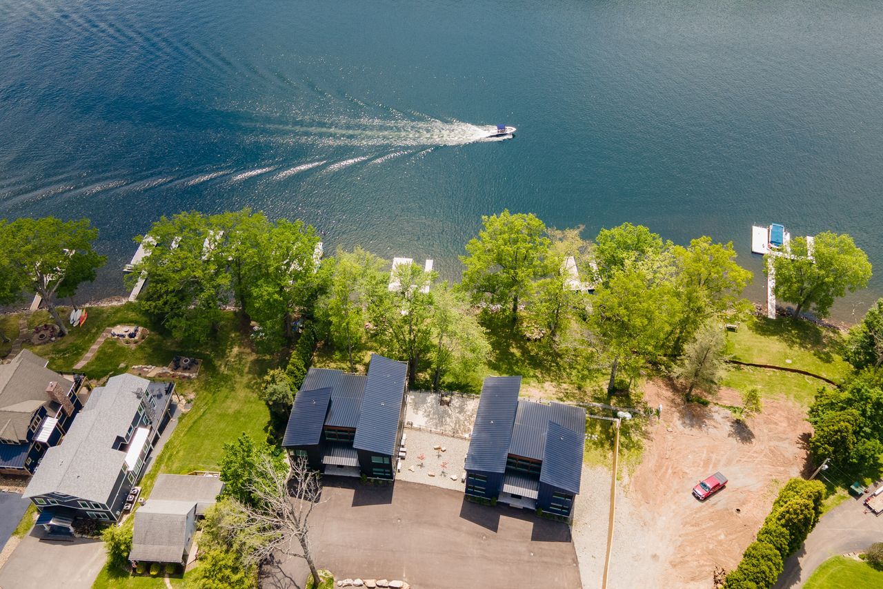 Water's Edge — aerial view of the lakefront